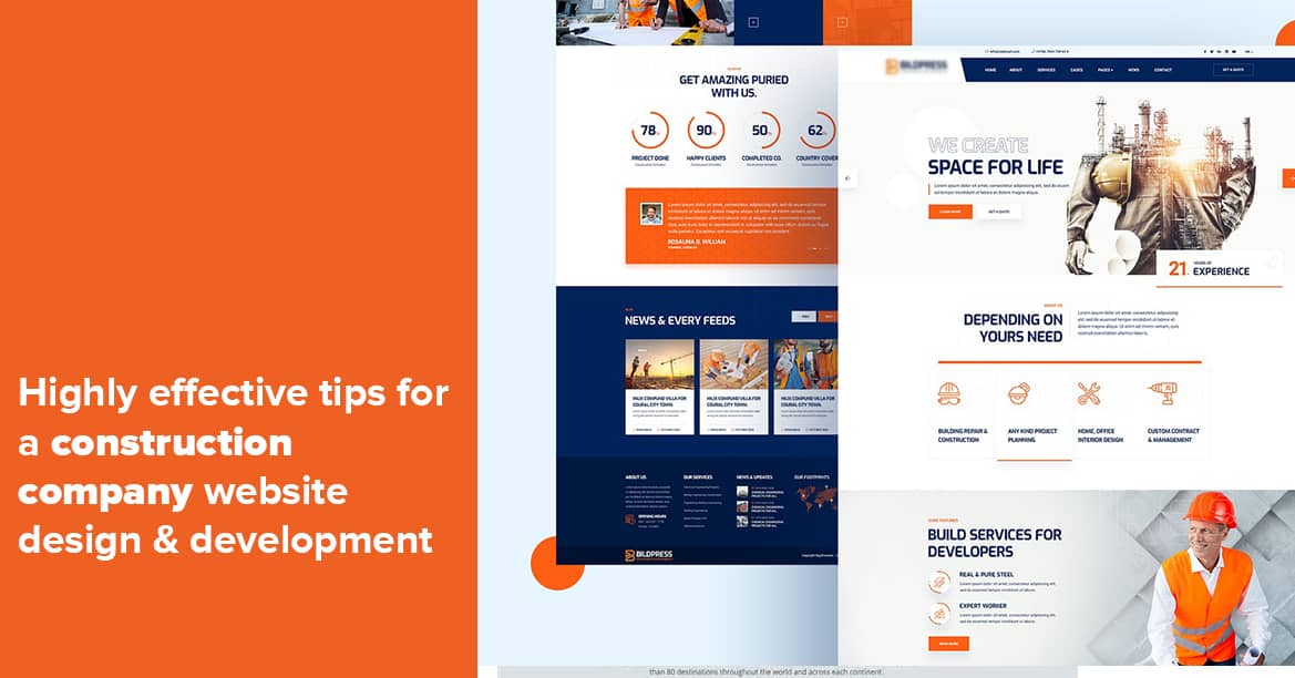 construction website design
